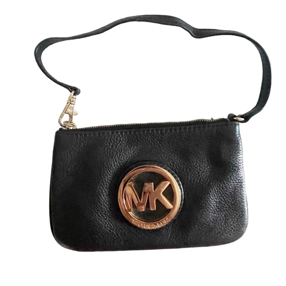 MK Michael Kors Leather Wristlet